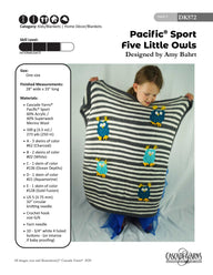 Pacific Sport Five Little Owls Blanket Knitting Pattern