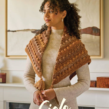 Cielo Crochet Bobble Shawl by Cassie Ward in Retreat Twist Chunky
