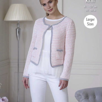 Jacket & Top in King Cole Finesse Cotton Silk DK - 5114 - PDF