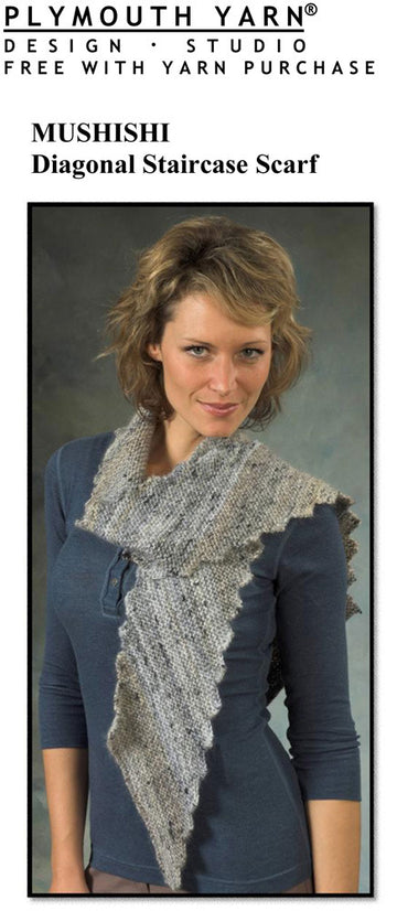 Diagonal Staircase Scarf in Plymouth Mushishi - F414 - PDF