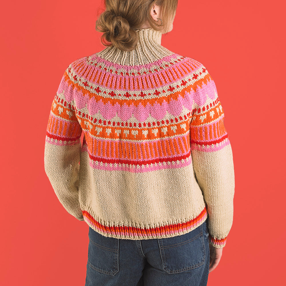 Paintbox Yarns Folk Flourish Sweater PDF