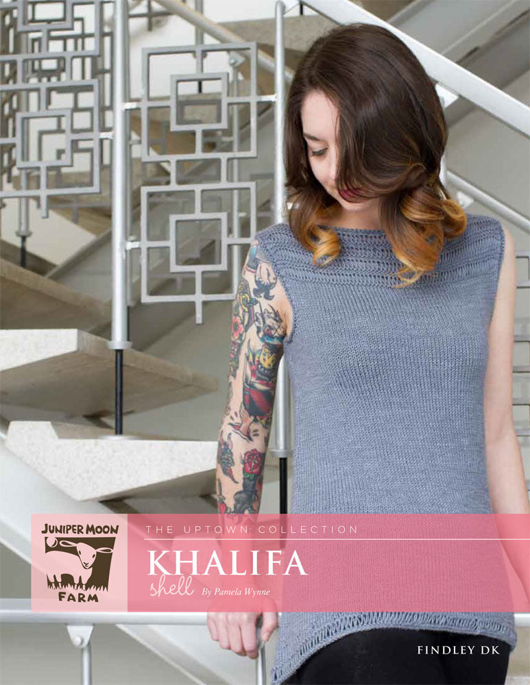 Khalifa Shell Top in Juniper Moon Farm Findley DK - PDF