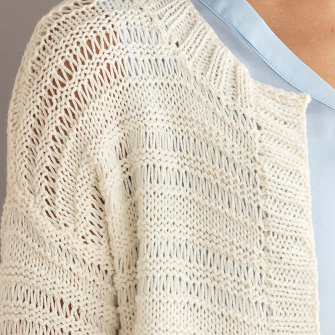 String Patti Cardigan Knitting Pattern