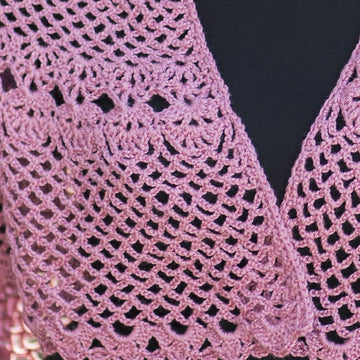 Cascade Yarns FW Rose Petal Lace Shawl Crochet Pattern