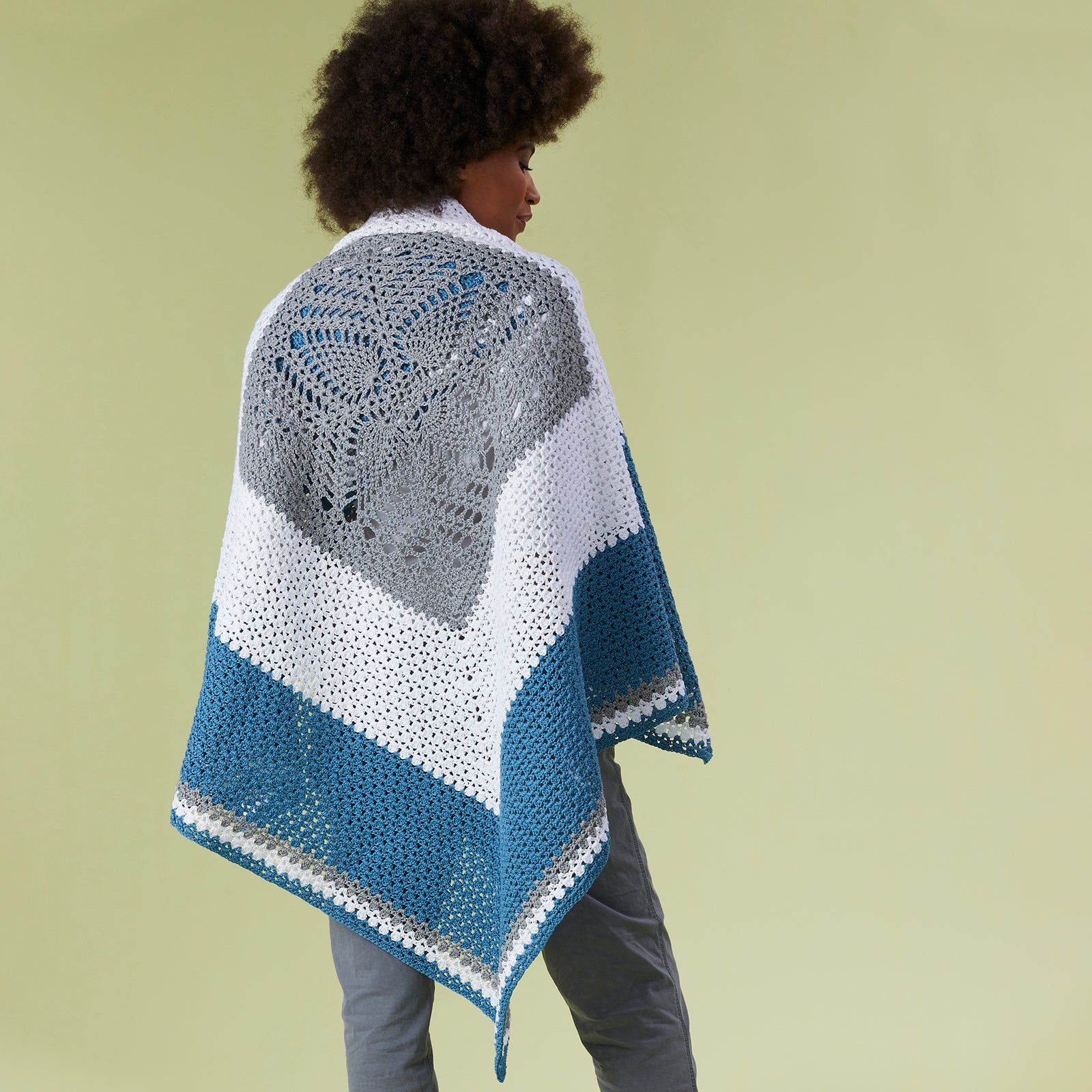 Tahki Yarns Havens Crochet Blanket Wrap Pattern Pattern