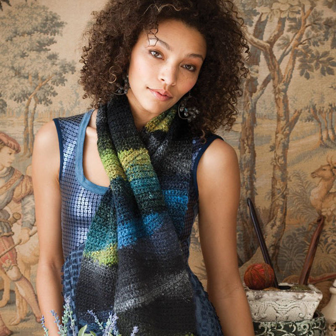 Noro Short Row Scarf Crochet Pattern