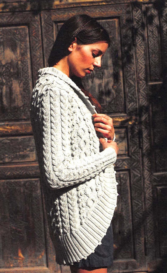 Debbie Bliss Curved Edge Jacket Knitting Pattern