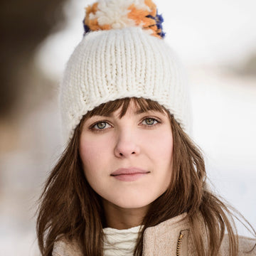 Big Pom Hat Knitting Pattern