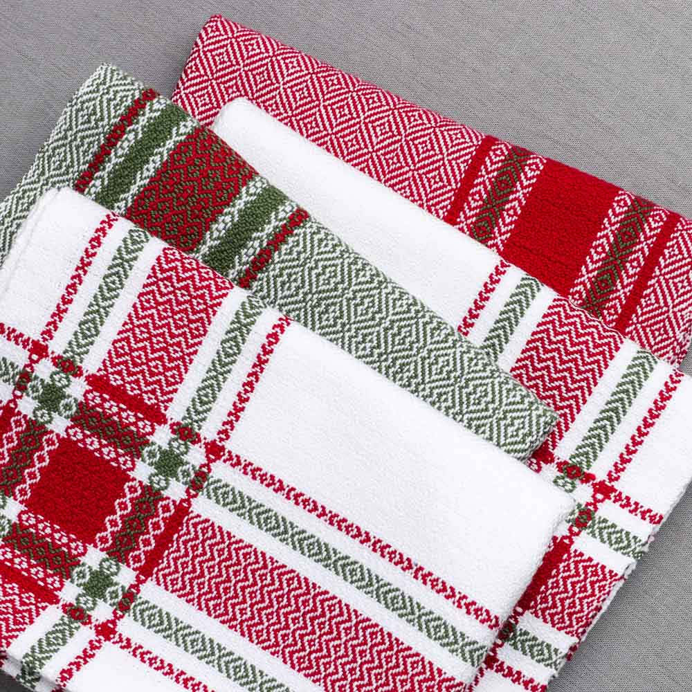 Valley Yarns #305 Deck the Halls Towels