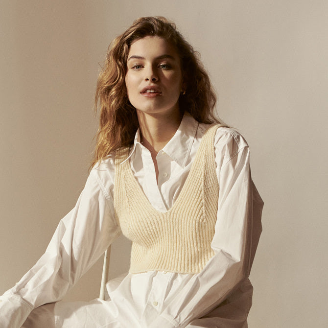 Lana Grossa 01 Top Jumper Knitting Pattern
