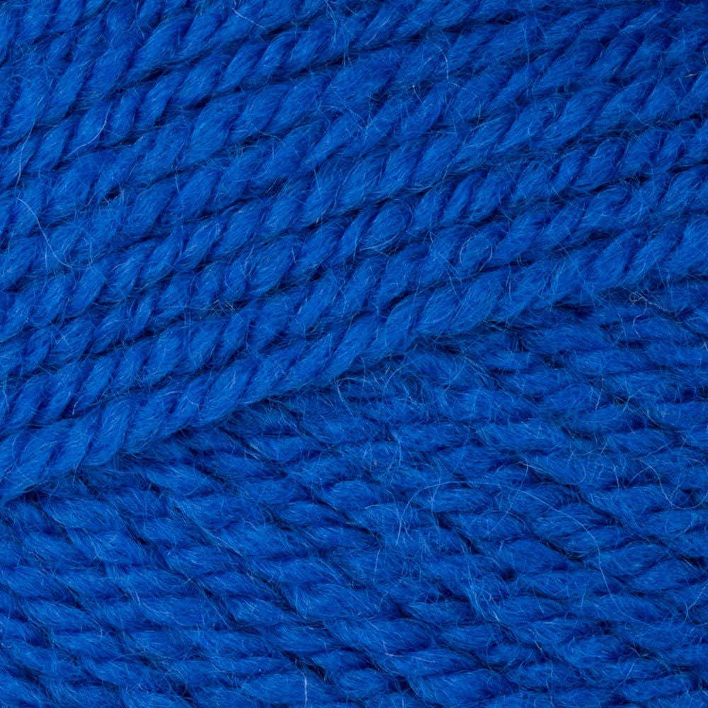 Plymouth Encore Worsted yarn ball in Royal - machine washable 75% acrylic 25% wool worsted