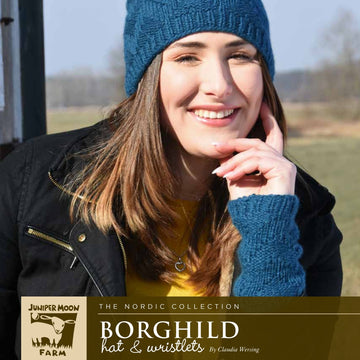 Juniper Moon Farm Borghild Hat and Wristlets PDF