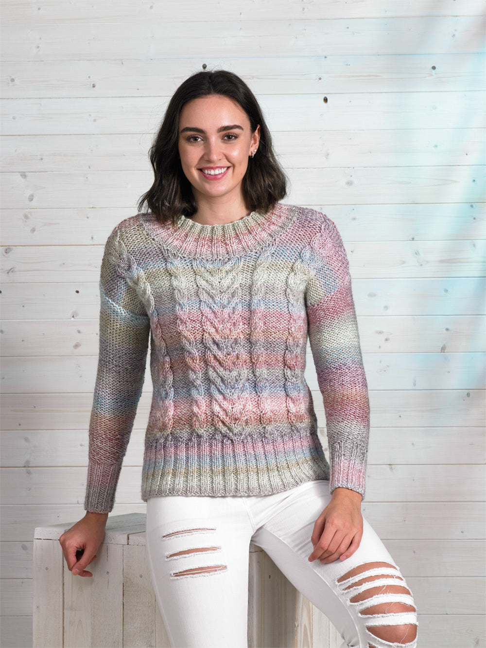James C. Brett JB697 Sweater Jumper Knitting Pattern