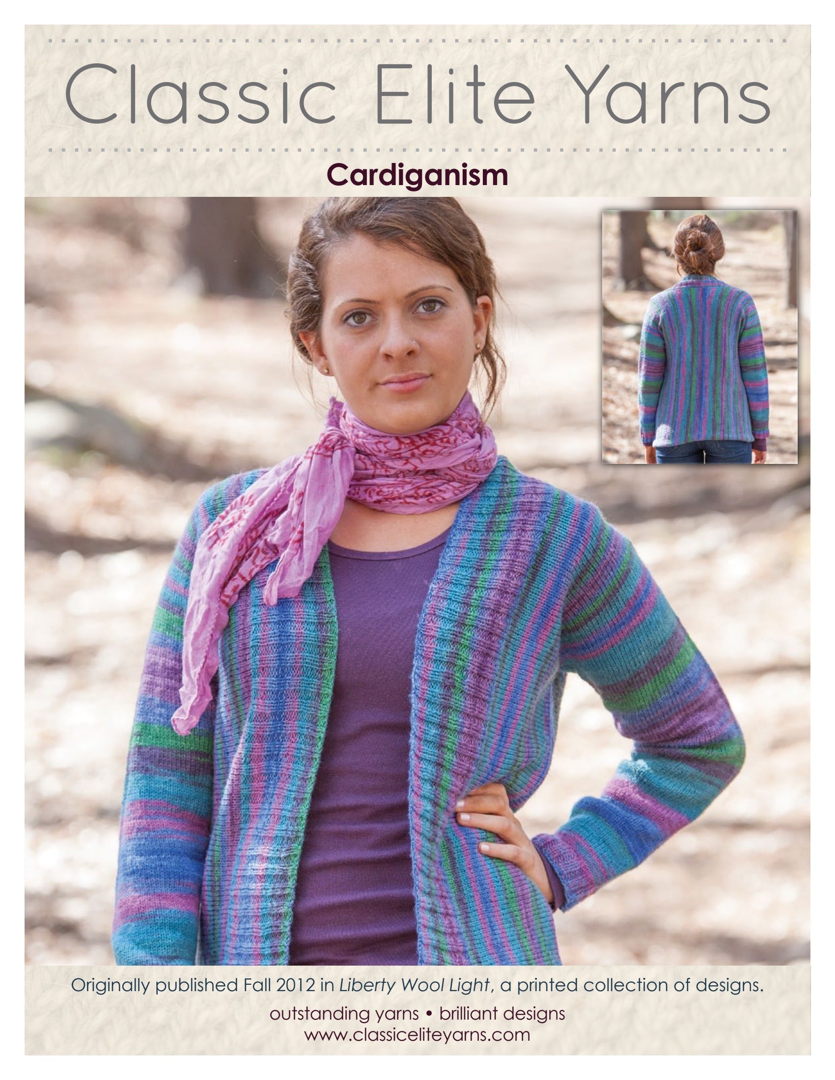 Classic Elite Yarns Cardiganism Knitting Pattern