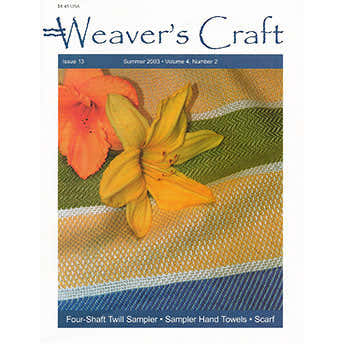 Weavers Craft Weaver's Craft Magazine - 13 Four-Shaft Twill Sampler (SUMMER03)