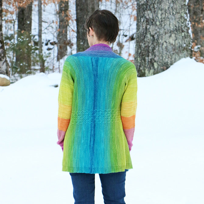 Wonderland Yarns Rainbows Cardigan Knitting Pattern
