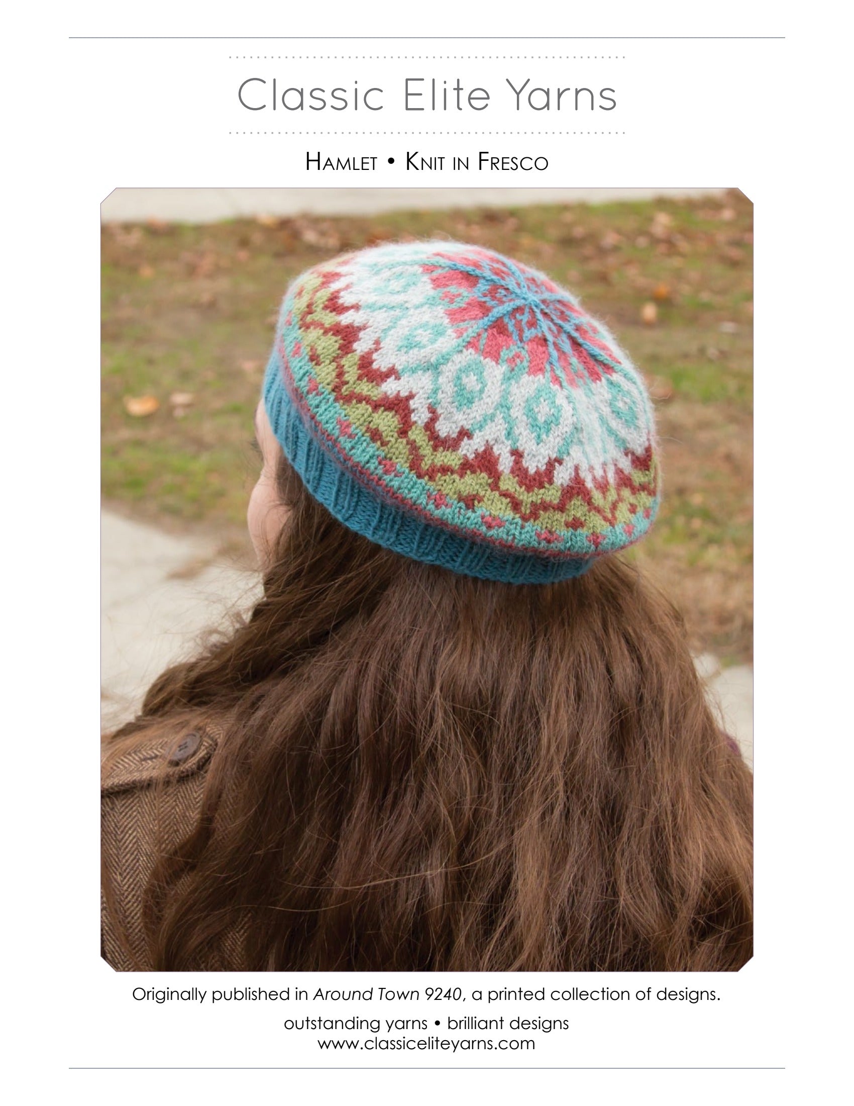 Classic Elite Yarns Hamlet Hat Knitting Pattern