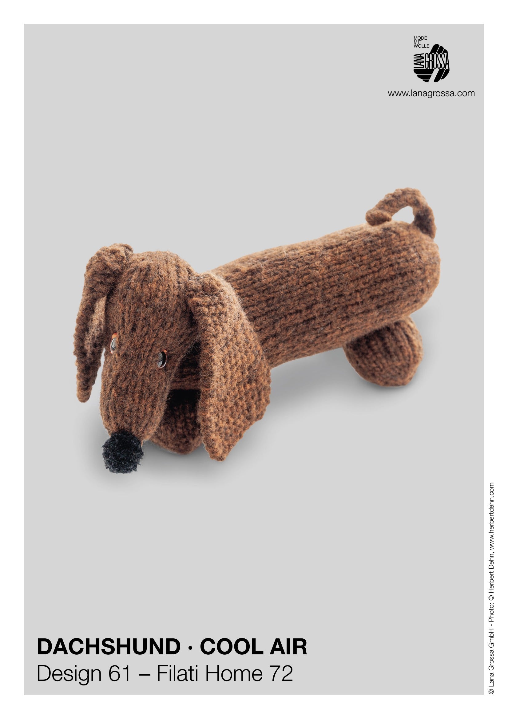 Lana Grossa Dachshund Toy Crochet Pattern