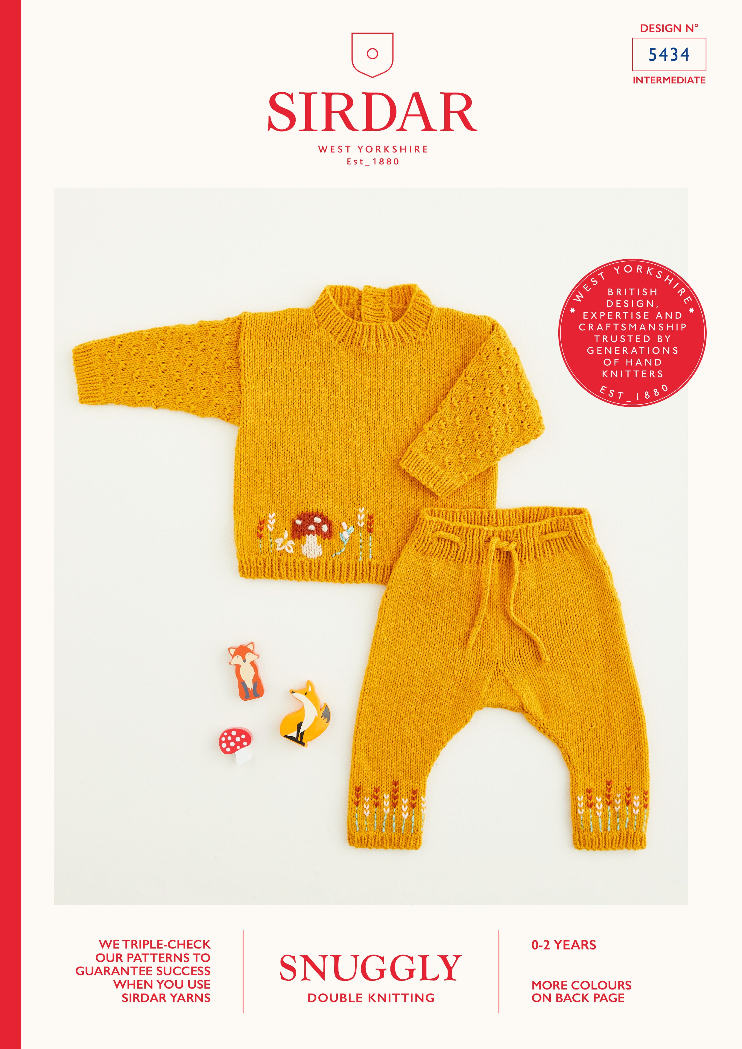 Sirdar Toad Stool Sweater & Trousers Jumper Knitting Pattern