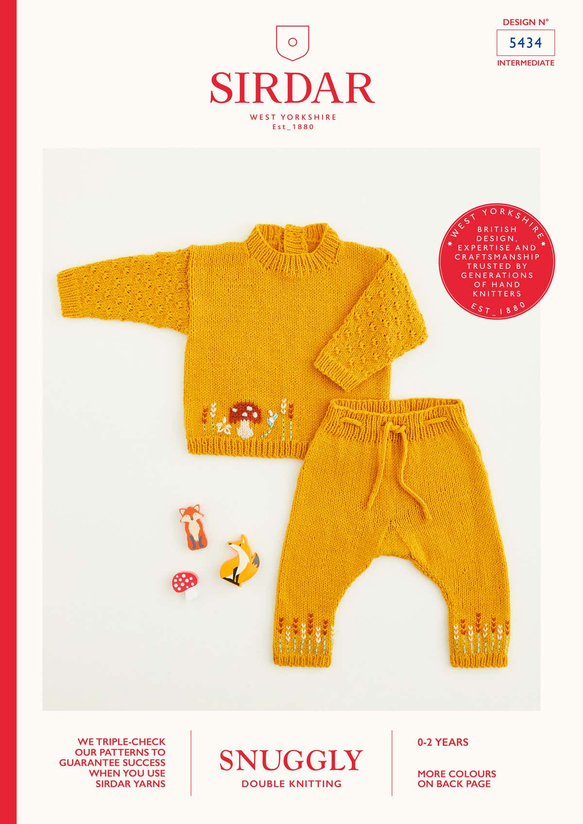 Sirdar Toad Stool Sweater & Trousers Jumper Knitting Pattern