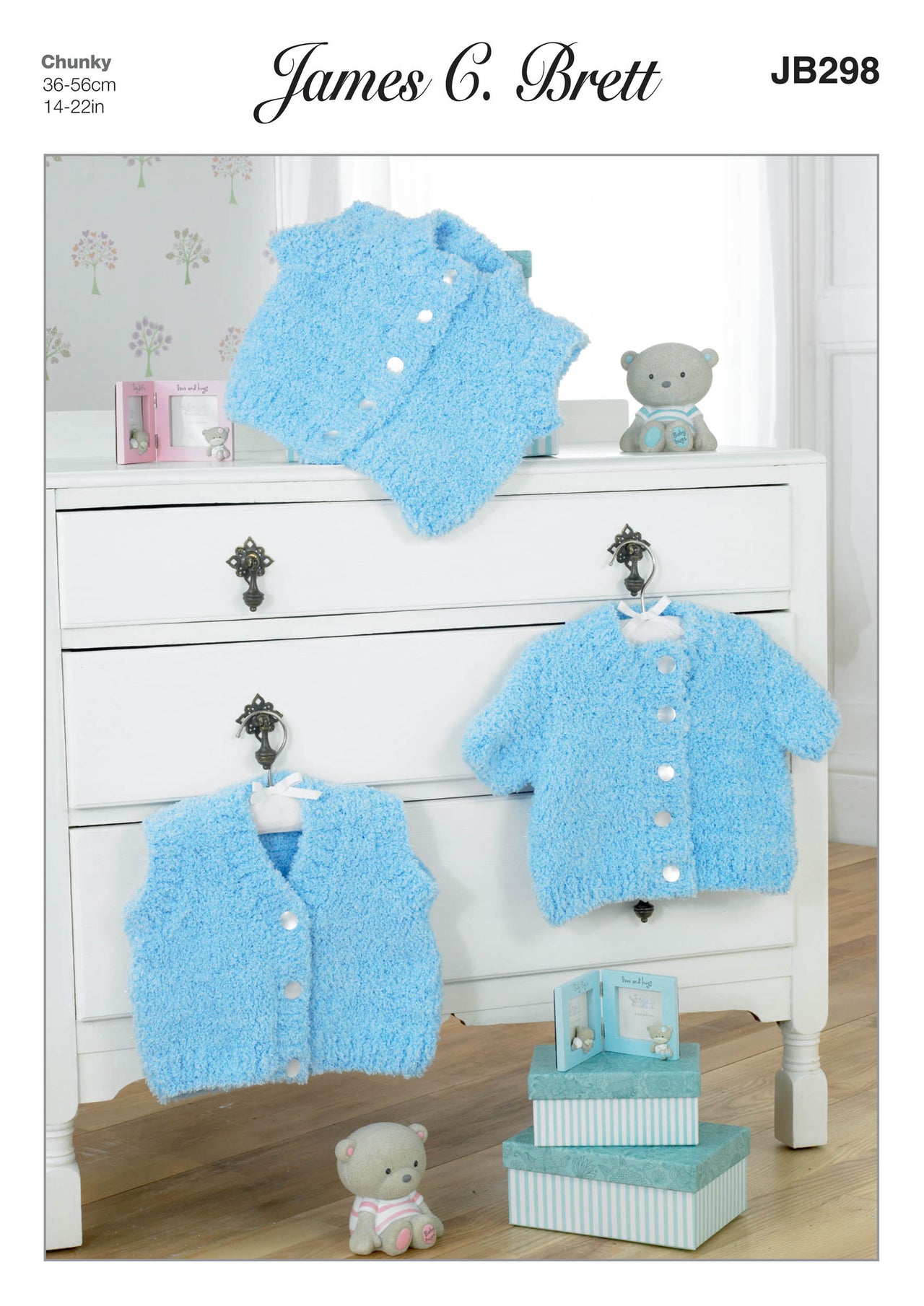 James C. Brett JB298 Cardigan and Waistcoats Knitting