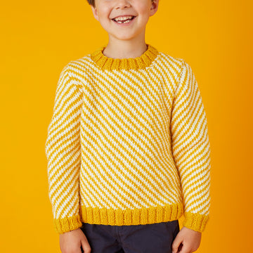 Paintbox Yarns Zig Zag Fairisle Sweater Knitting Pattern