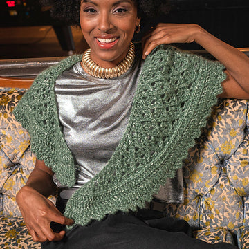 Peridot Shawl Wrap Knitting Pattern