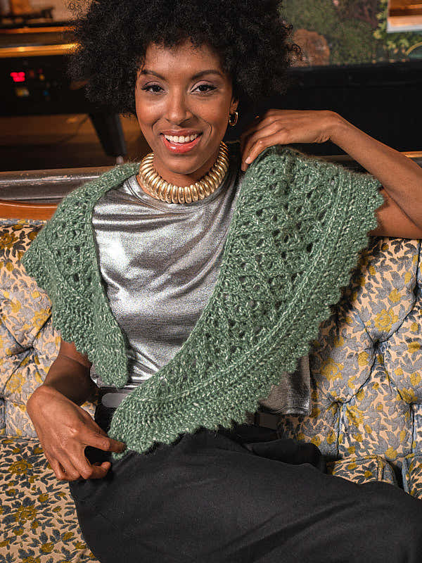 Peridot Shawl Wrap Knitting Pattern