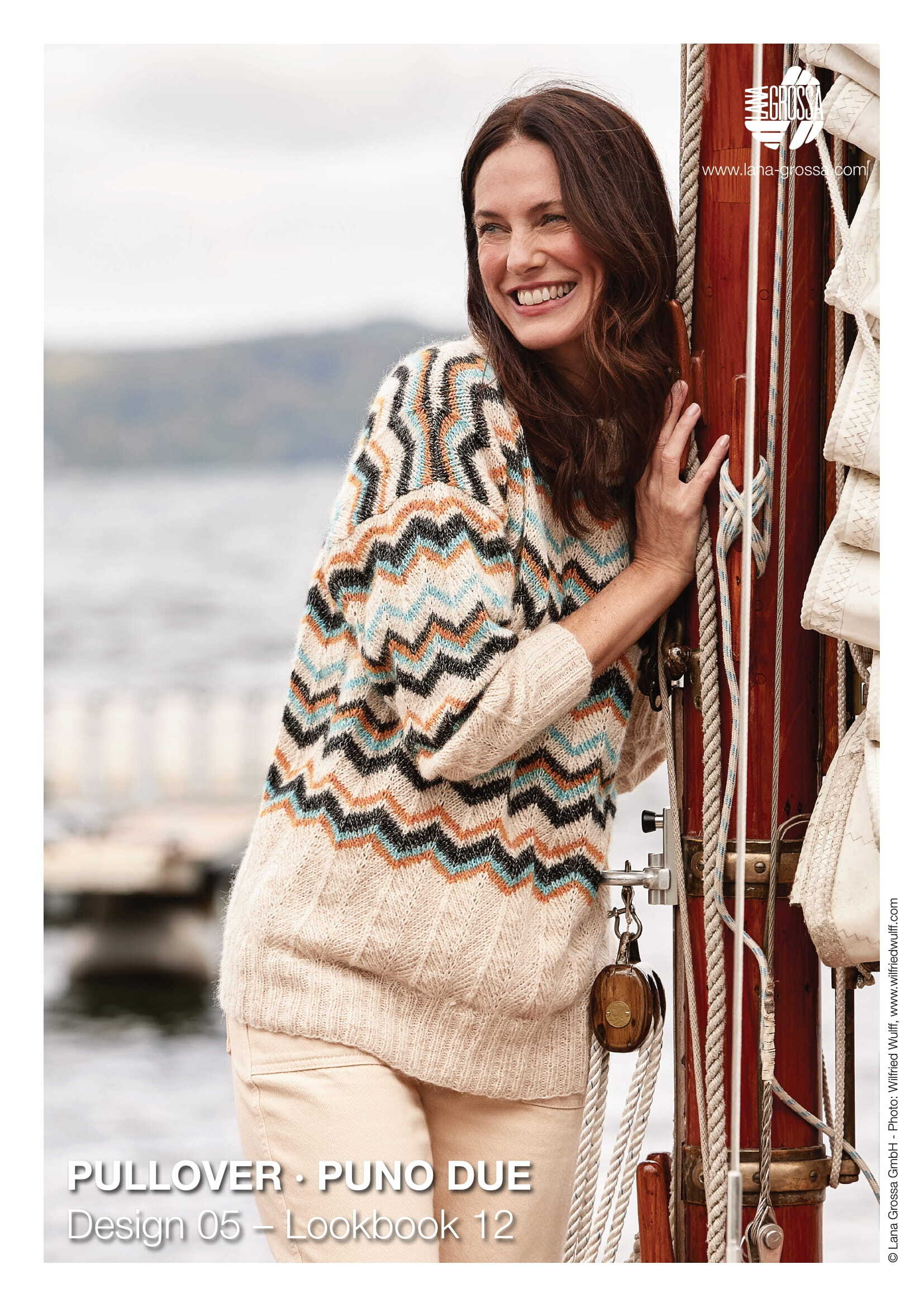 Lana Grossa 05 Pullover Jumper Knitting Pattern