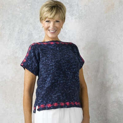 Valley Yarns Lake Hitchcock Tee Crochet Pattern