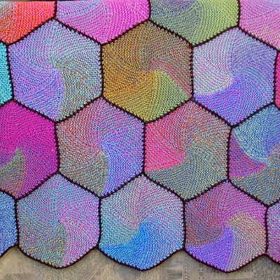 Jojoland Whirly Gig Blanket Knitting Pattern