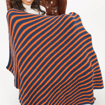 Garter Stitch Afghan in Plymouth Encore Worsted - F221 - PDF