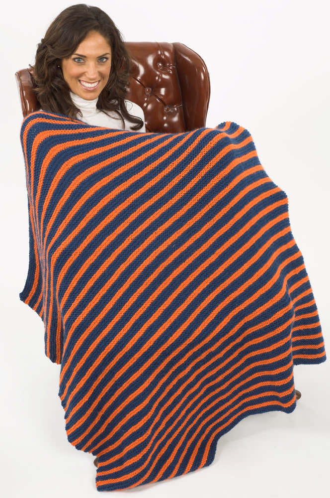 Garter Stitch Afghan Wrap Knitting Pattern