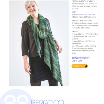 Berroco Winstead Wrap Knitting Pattern