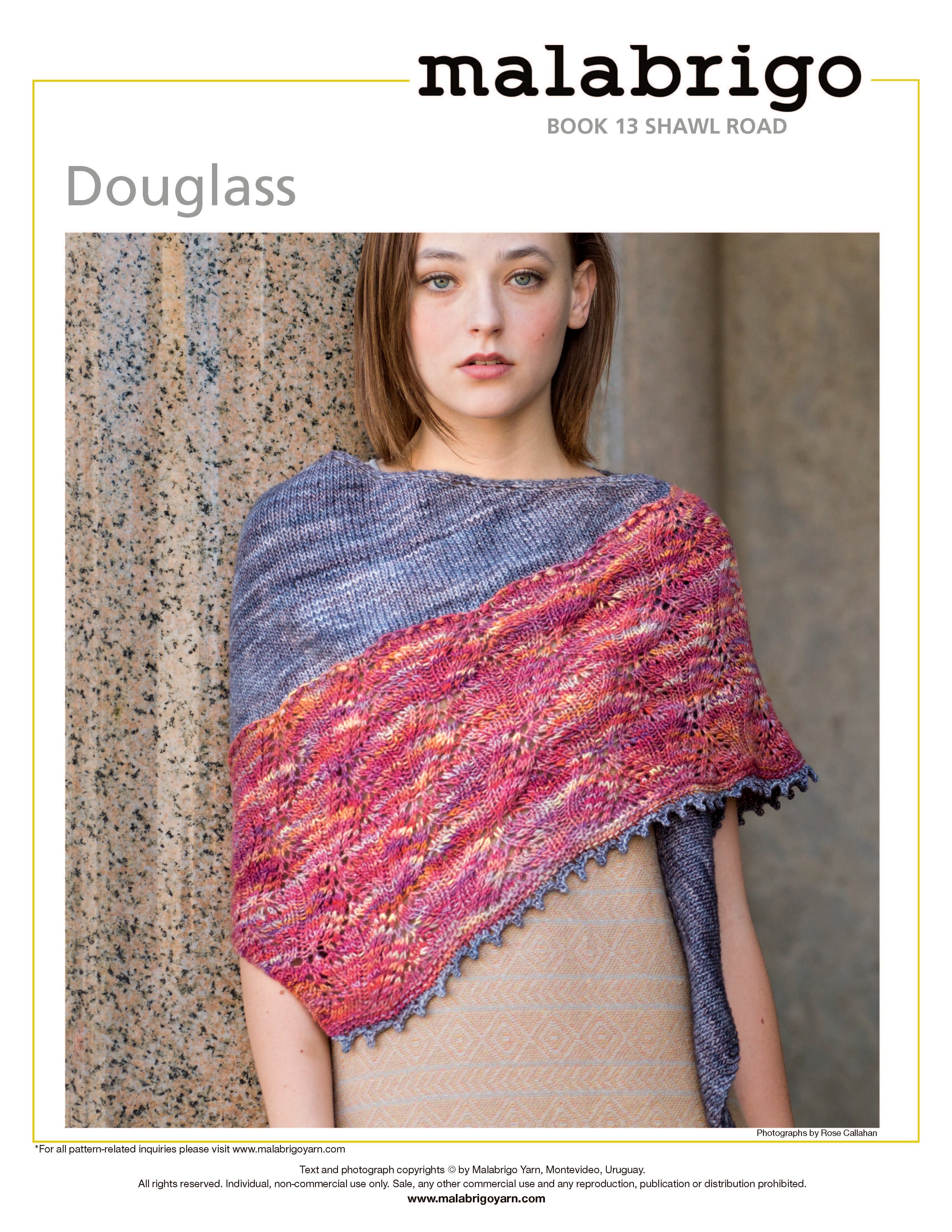 Douglass Shawl Wrap Knitting Pattern