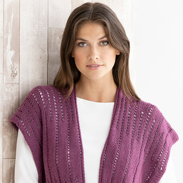 String Viviana Ruana Cape Knitting Pattern