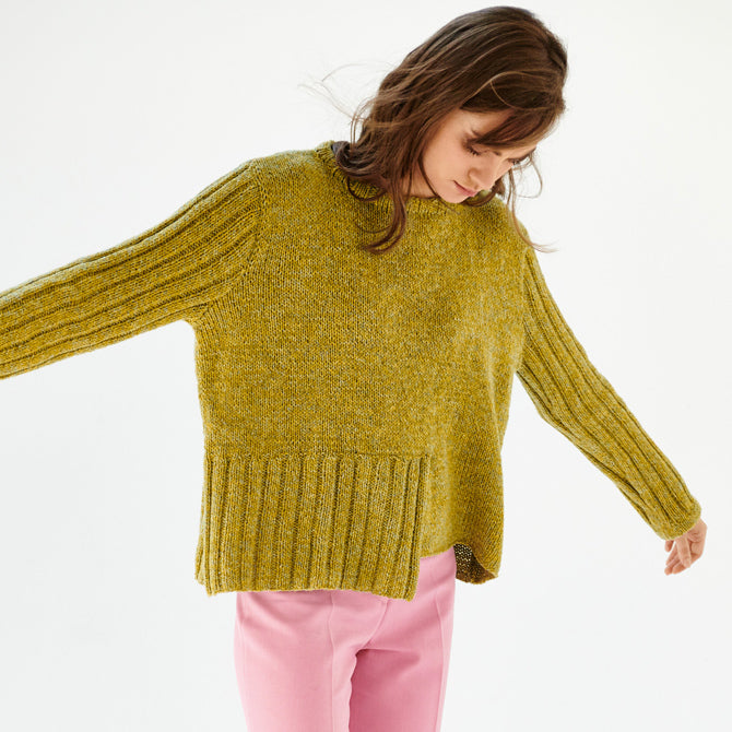 Lana Grossa 18 Pullover Jumper Knitting Pattern