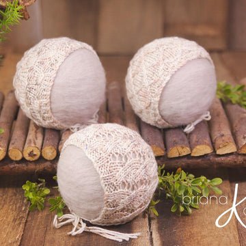Newborn Knit Bonnet Pack Five