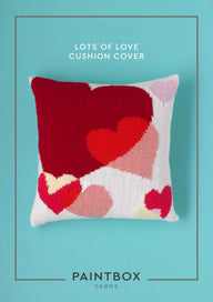 Paintbox Yarns Lots of Love Cushion Cover Knitting Pattern