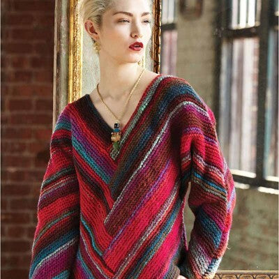 Noro Kimono-sleeved Pullover Jumper Knitting Pattern
