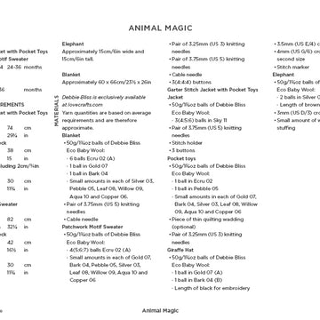 Debbie Bliss Animal Magic Crochet Pattern