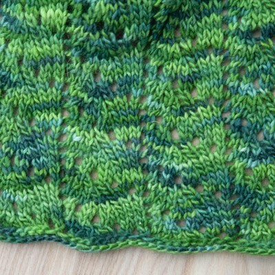Valley Yarns Fern Leaf Wrap Knitting Pattern