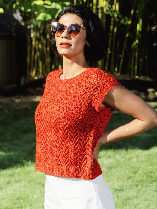 Coralline Top in Berroco Tillie Knitting Pattern