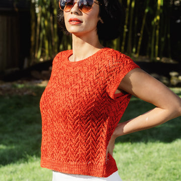 Coralline Top in Berroco Tillie Knitting Pattern