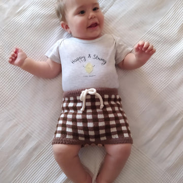 Gingham Baby Bloomers and Romper | 0-24 months