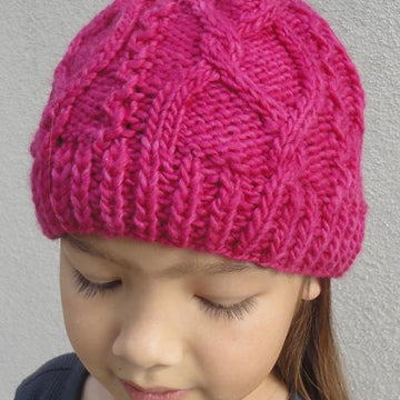 #160 Meandering Cables One-Ball Hat