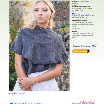 Berroco Airen Wrap Knitting Pattern
