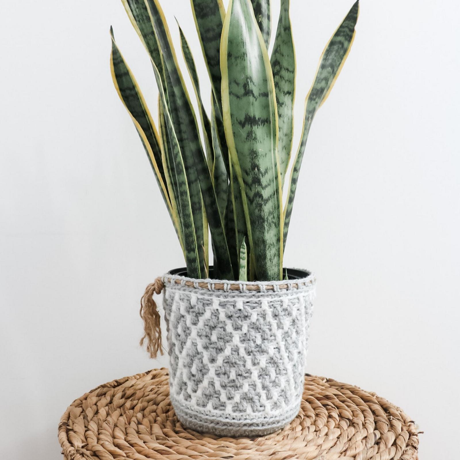 Potted Paradise Mosaic Basket