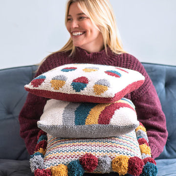 Lilo Lina Linde Cushions in Berroco  Remix Chunky PDF