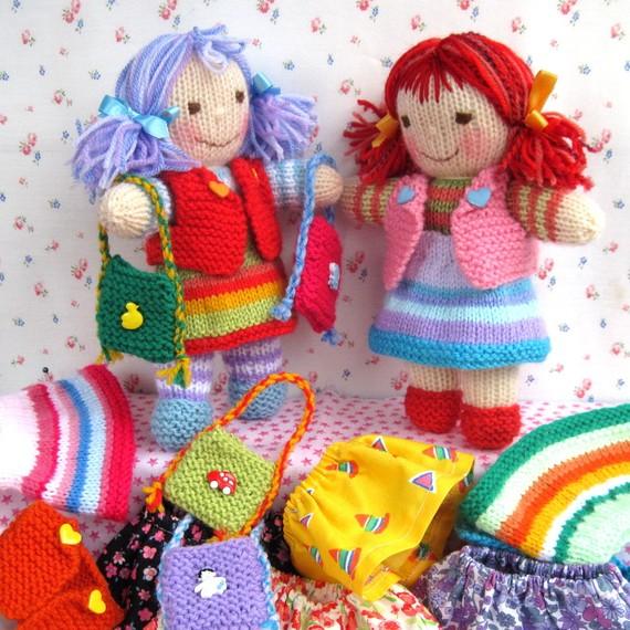 Rainbow Rascals - Knitted Dolls